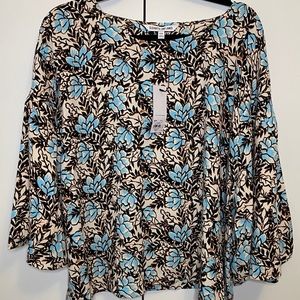 NWT Elizabeth & James floral print blouse